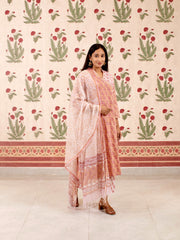 Lotus Bloom Kurta Pant Set with Dupatta