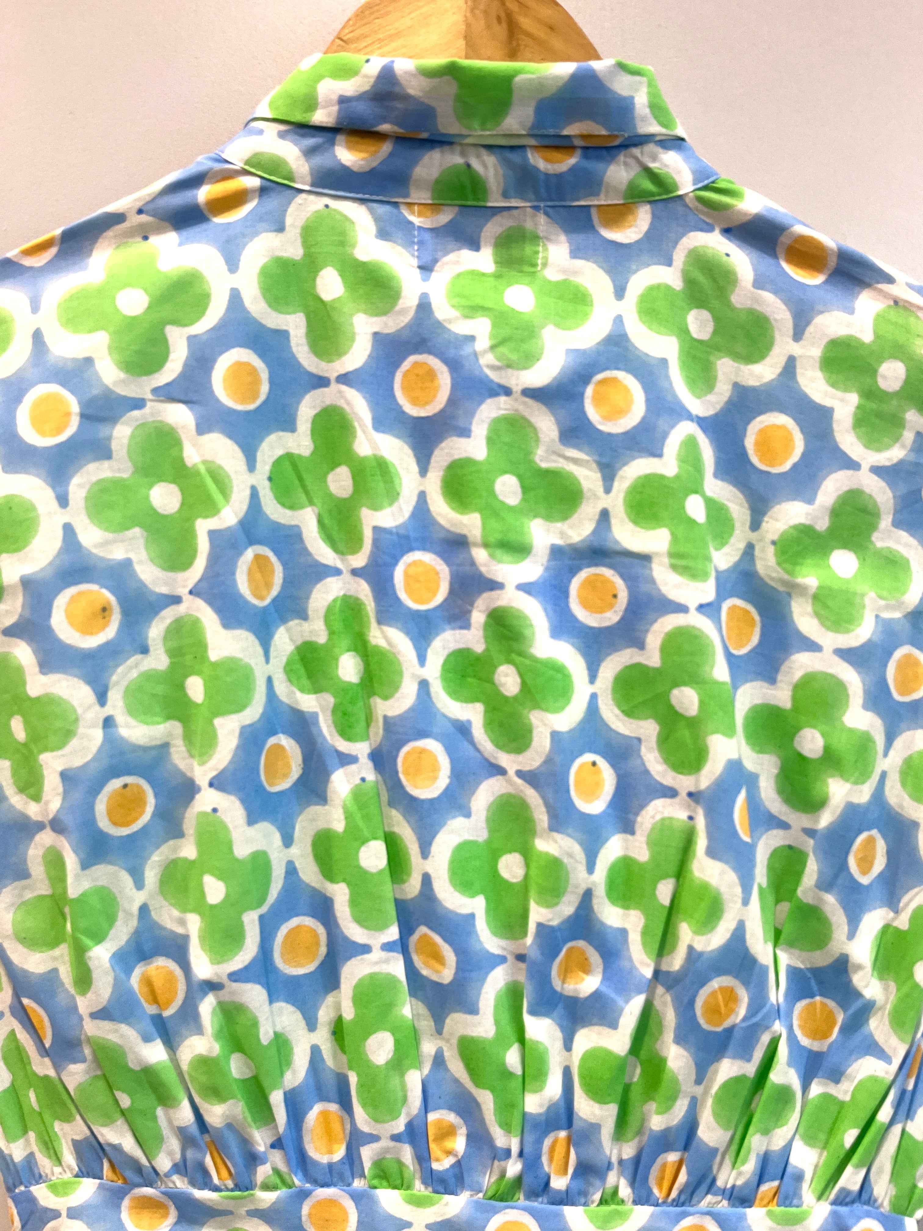 Meadow Pop Bow-Tie Cotton Top
