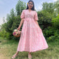 Blooming Pink Printed Dress