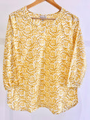 Block Printed Cotton Short Kurti
