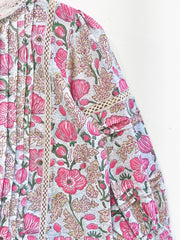 Rosalia Vintage Lace Cotton Top