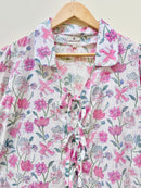 Floral Grace Cotton Short Top