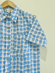 Cotton Block Printed Half Sleeve Shirt