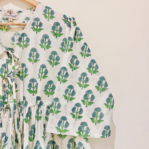 Block Printed Cotton Short Top