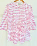 Block Printed Cotton Short Top