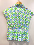 Meadow Pop Bow-Tie Cotton Top