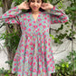 Floral Fusion Tiered  Dress