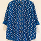 Natural Indigo Zig Zag Printed Co-Ord Set