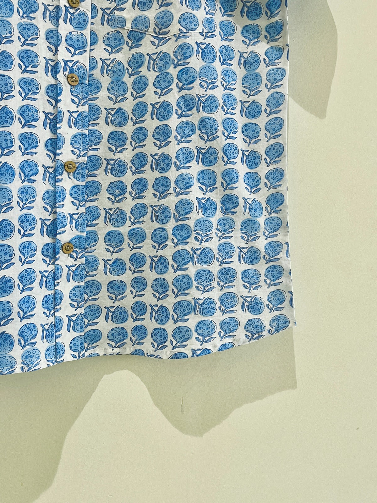 Cotton Block Printed Half Sleeve Shirt