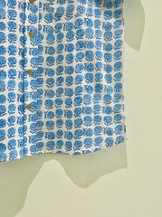 Cotton Block Printed Half Sleeve Shirt