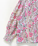 Lace Block Printed Cotton Short Top