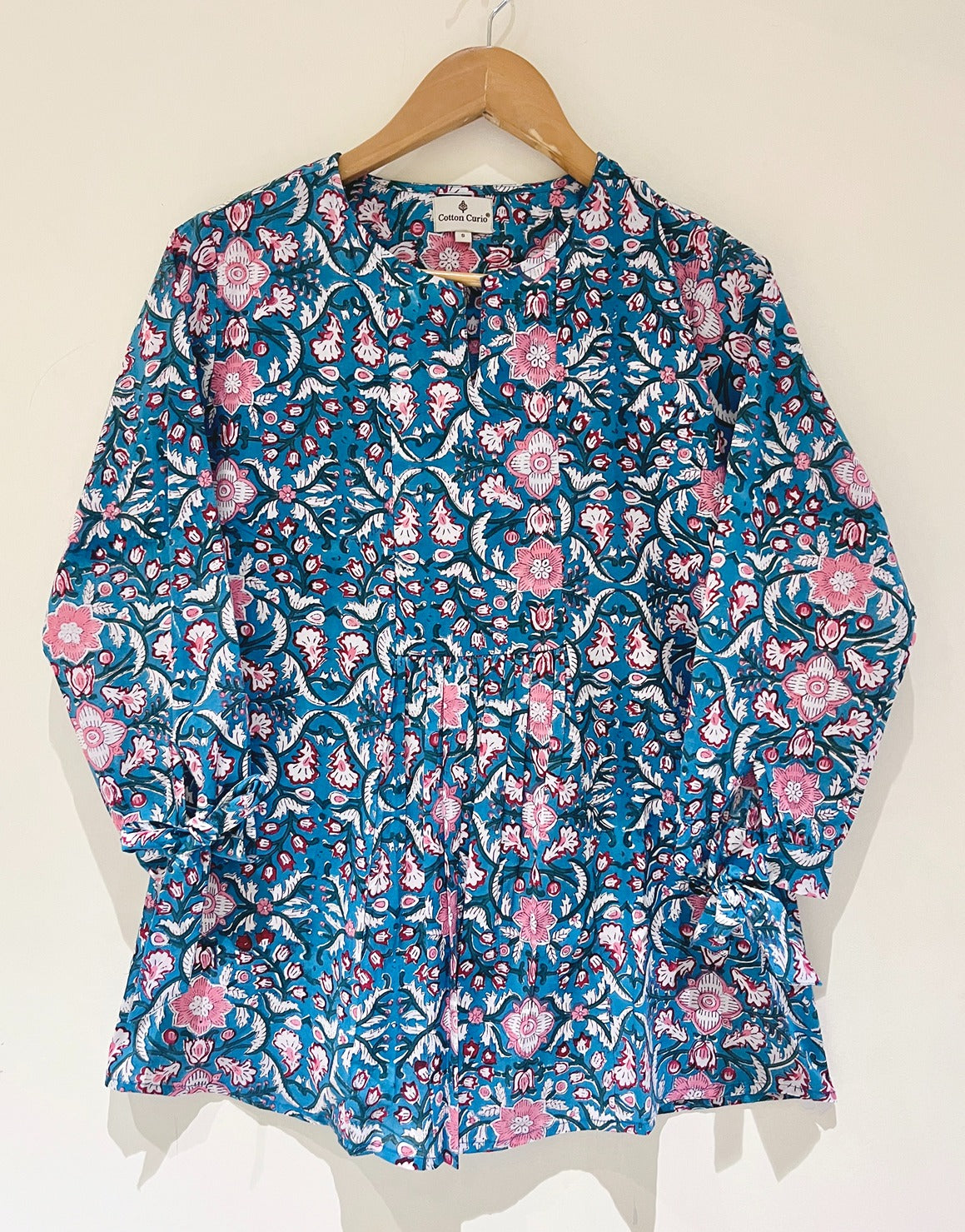 Block Printed Cotton Short Top