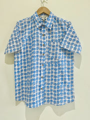 Cotton Block Printed Half Sleeve Shirt