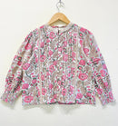 Lace Block Printed Cotton Short Top