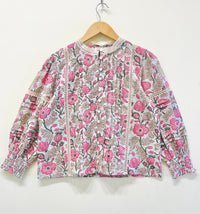 Lace Block Printed Cotton Short Top