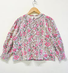 Rosalia Vintage Lace Cotton Top