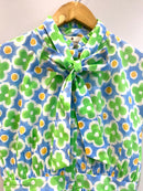 Meadow Pop Bow-Tie Cotton Top