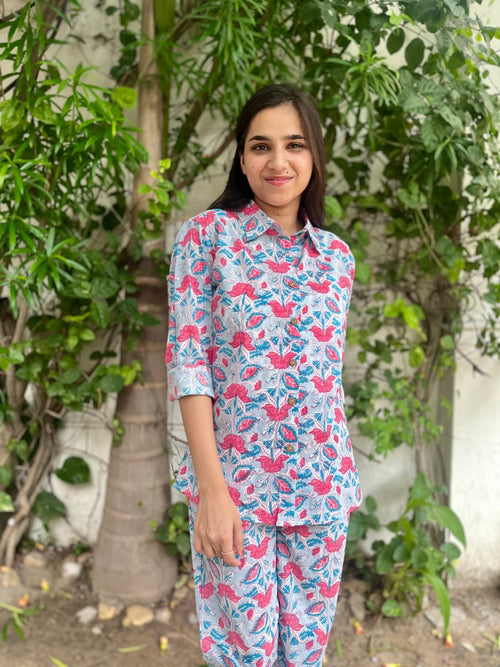 "Floral Bliss" Printed Co-ord Set