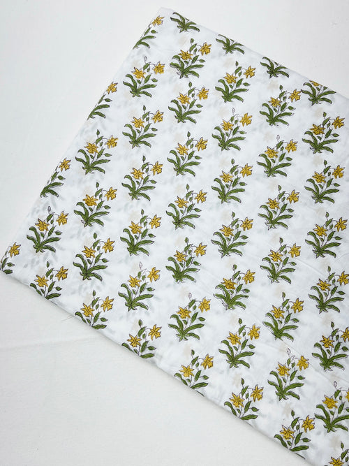 Cotton Block Printed Fabric