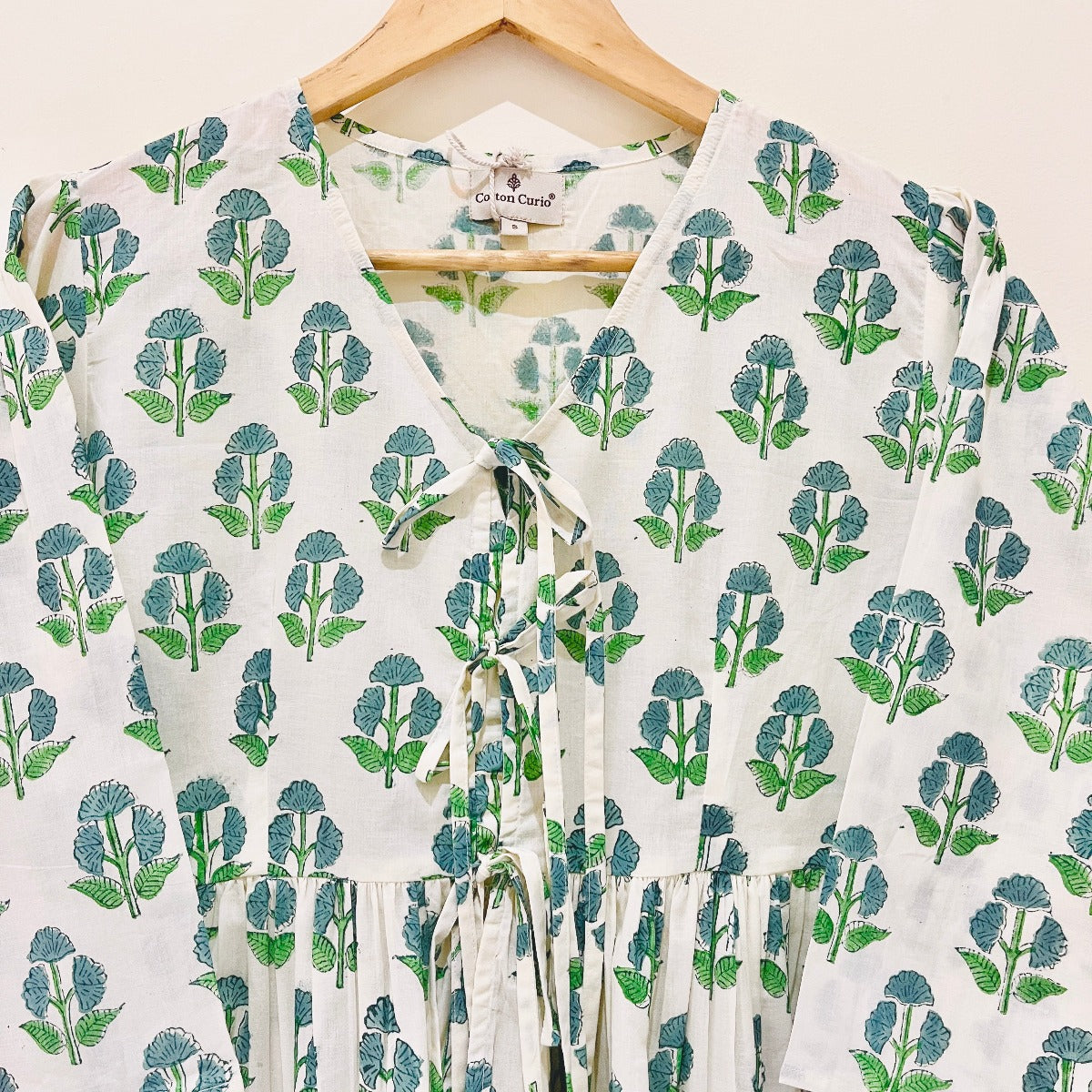 Block Printed Cotton Short Top