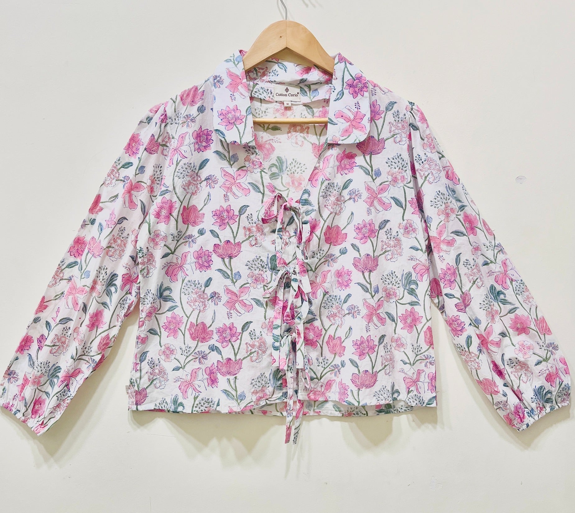 Floral Grace Cotton Short Top