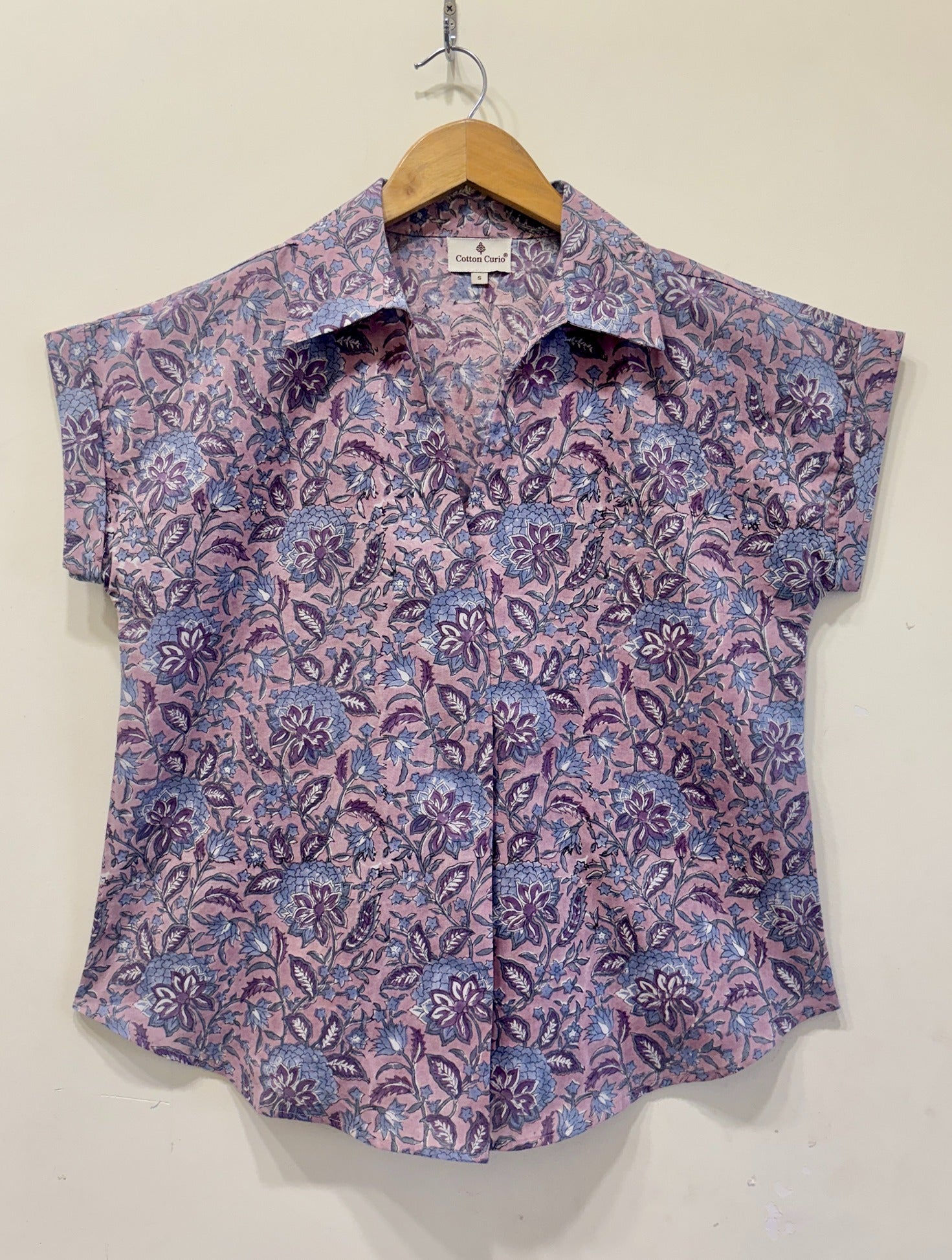 Block Printed Cotton Short Top