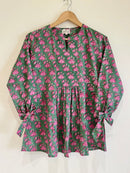 Block Printed Cotton Short Top
