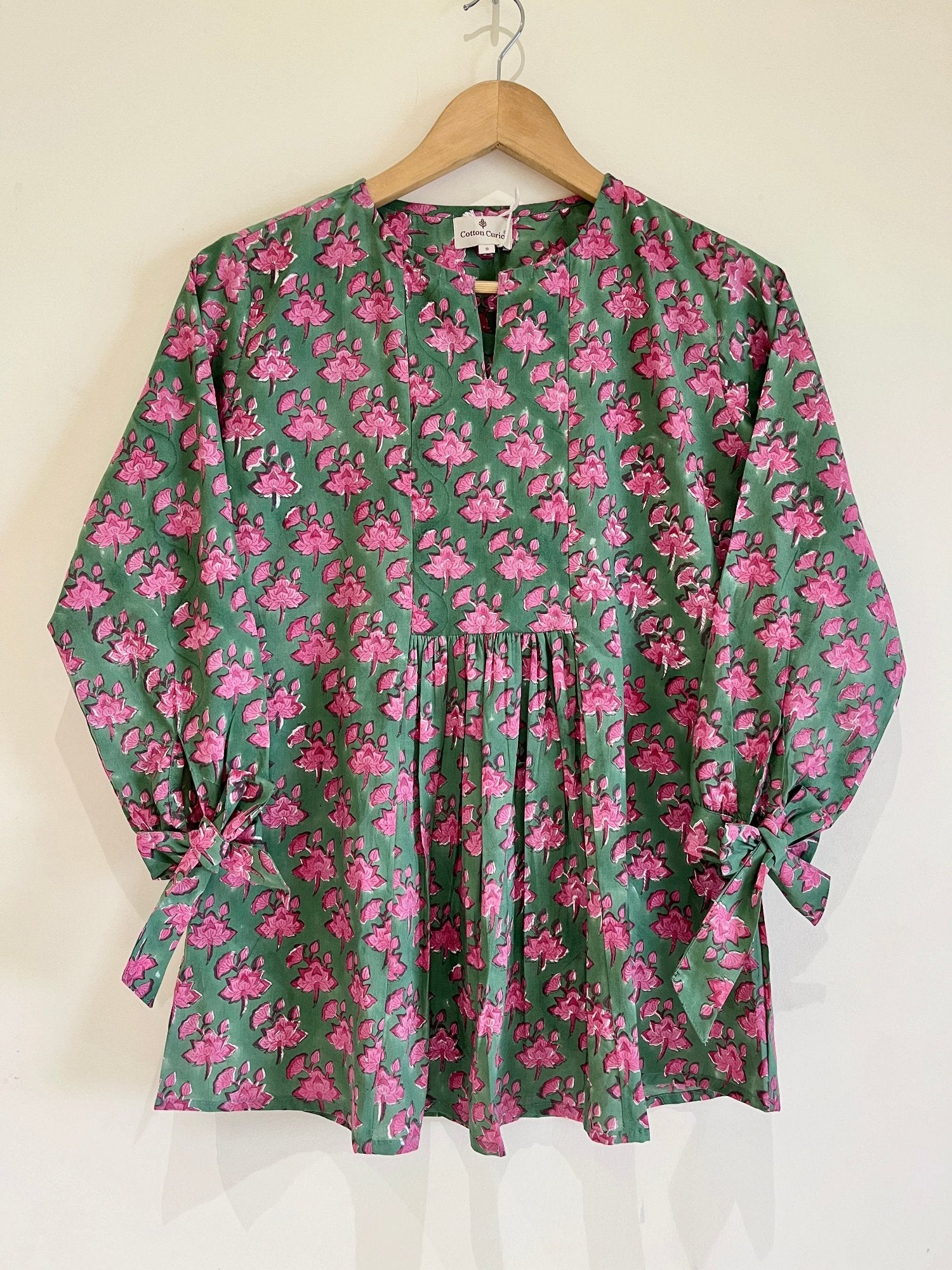 Block Printed Cotton Short Top