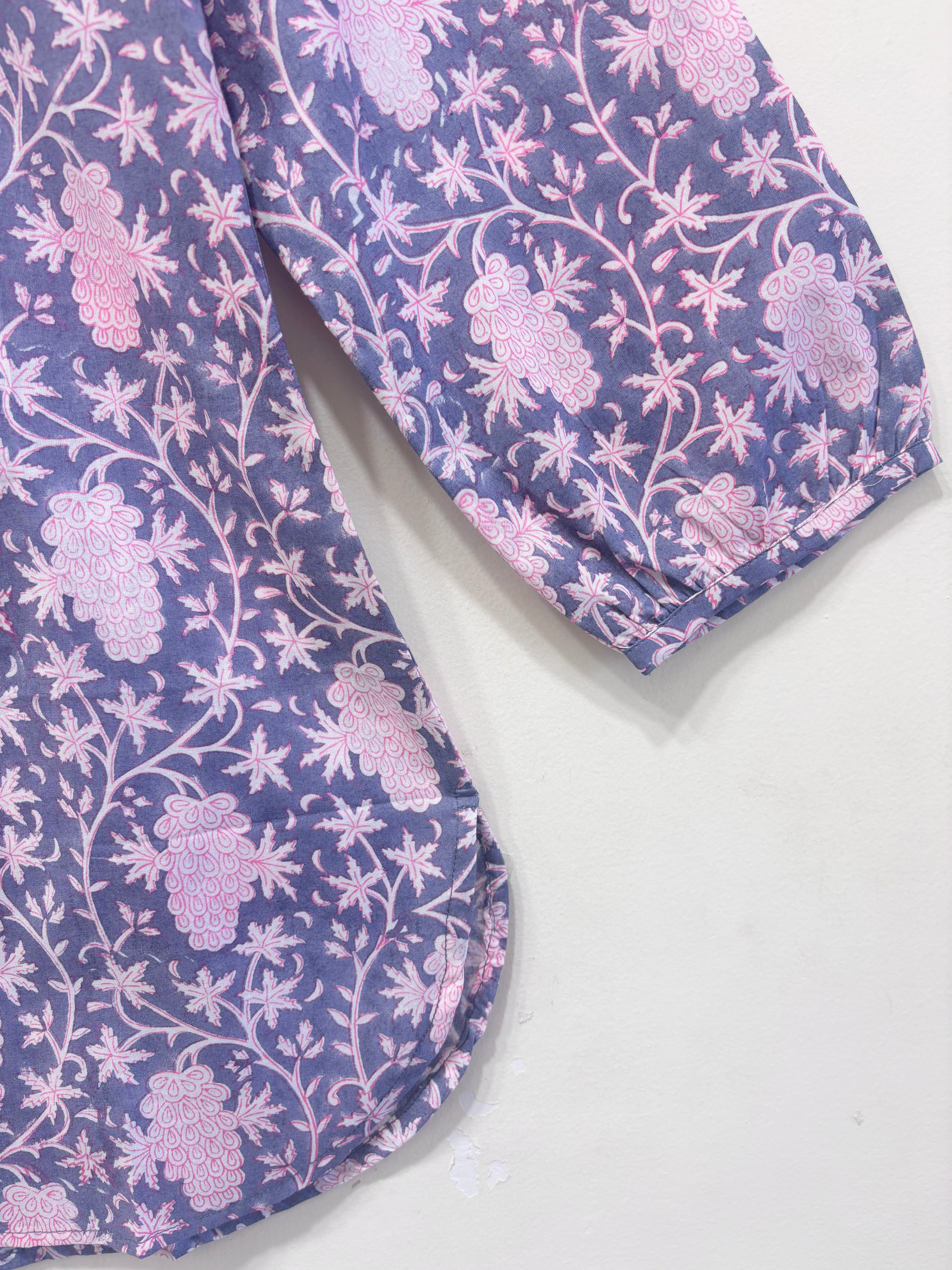 Block Printed Cotton Short Kurti