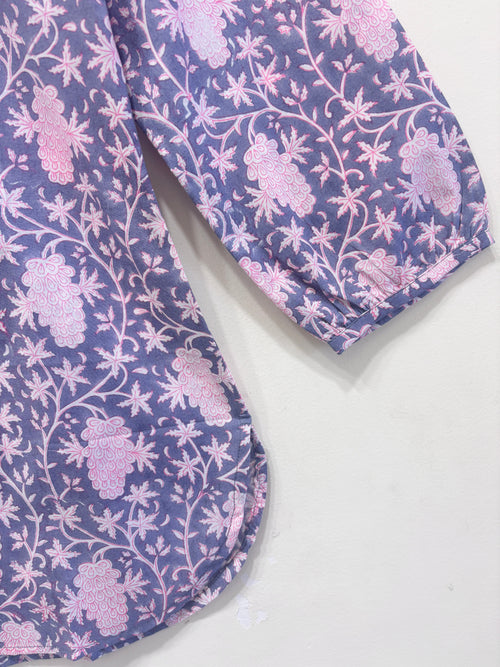 Block Printed Cotton Short Kurti