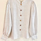Weaved Pure Linen Shirt Style Top