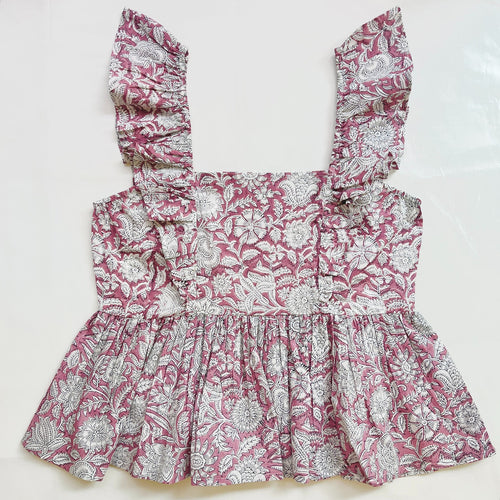 Block Printed Cotton Short Top