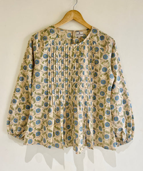Block Printed Cotton Short Top