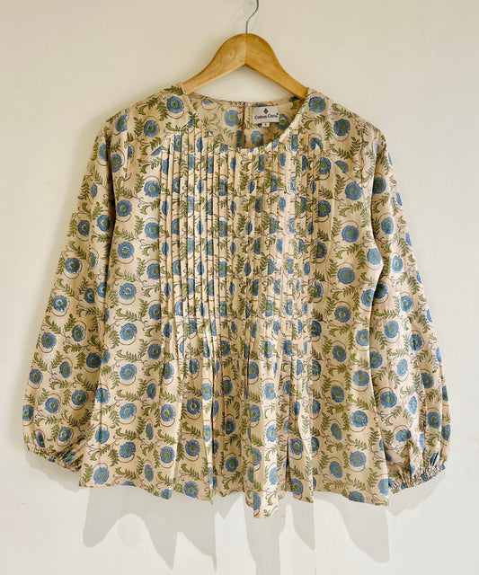 Amy Block Printed Short Top