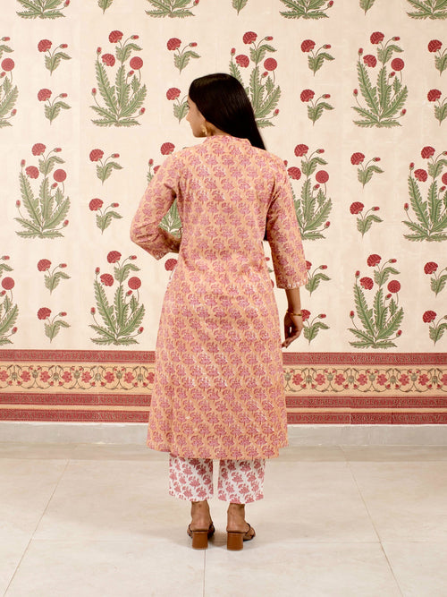 Lotus Bloom Kurta Pant Set with Dupatta