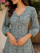 Dewleaf Chanderi Dress