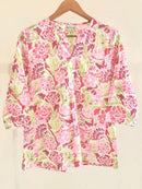 Block Printed Cotton Short Top