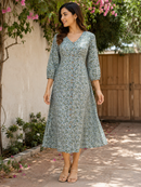 Dewleaf Chanderi Dress