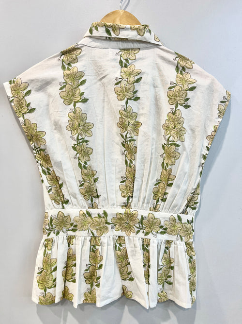 Lily Vine Bow-Tie Cotton Top