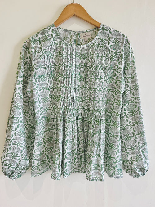 Block Printed Cotton Short Top