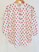 Block Printed Cotton Short Kurti