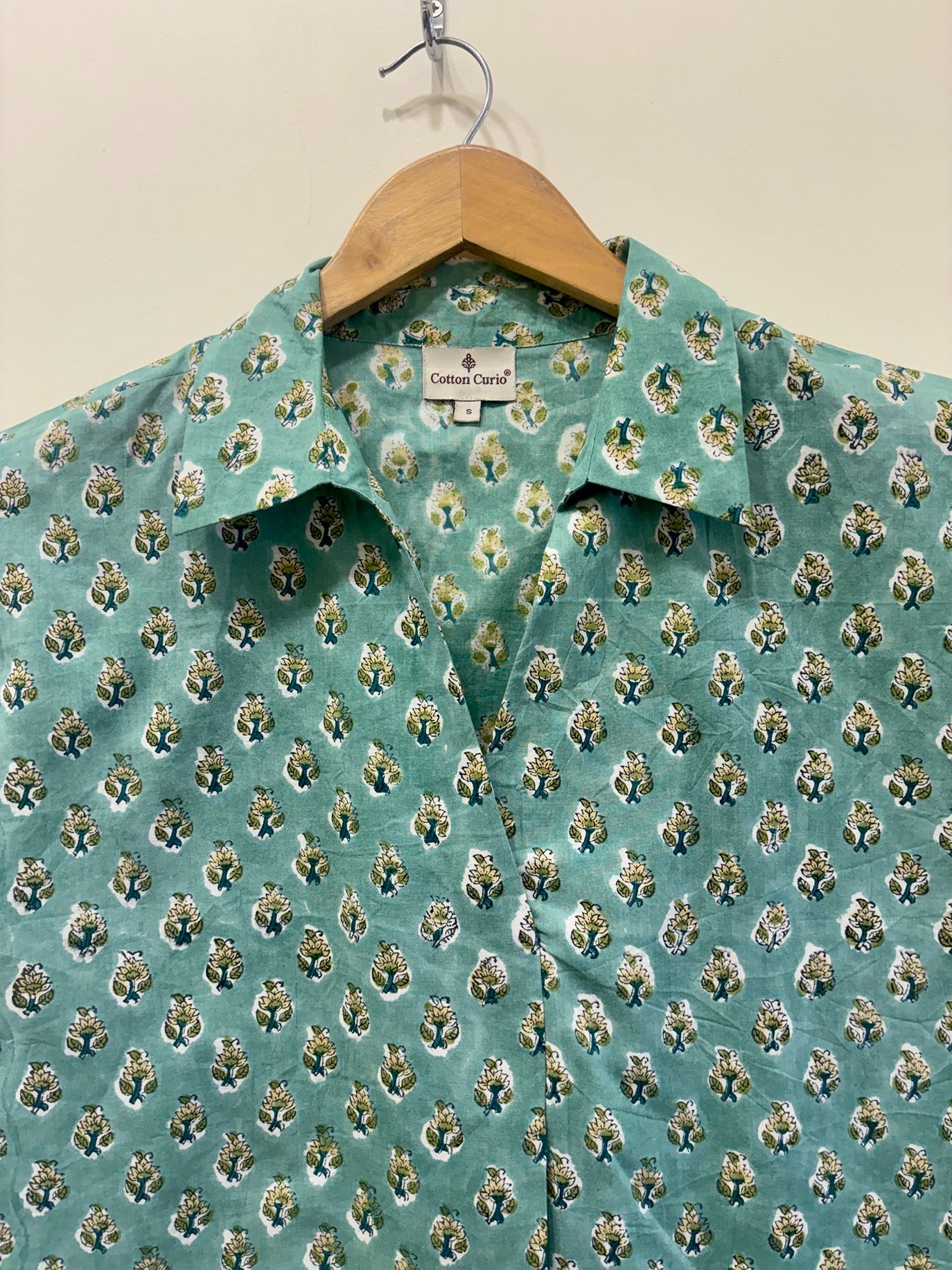 Block Printed Cotton Short Top