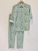 Mint Green Floral Printed Co-Ord set