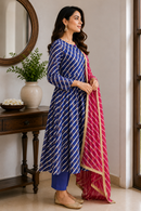 Neelam Gulabi Kurta Set