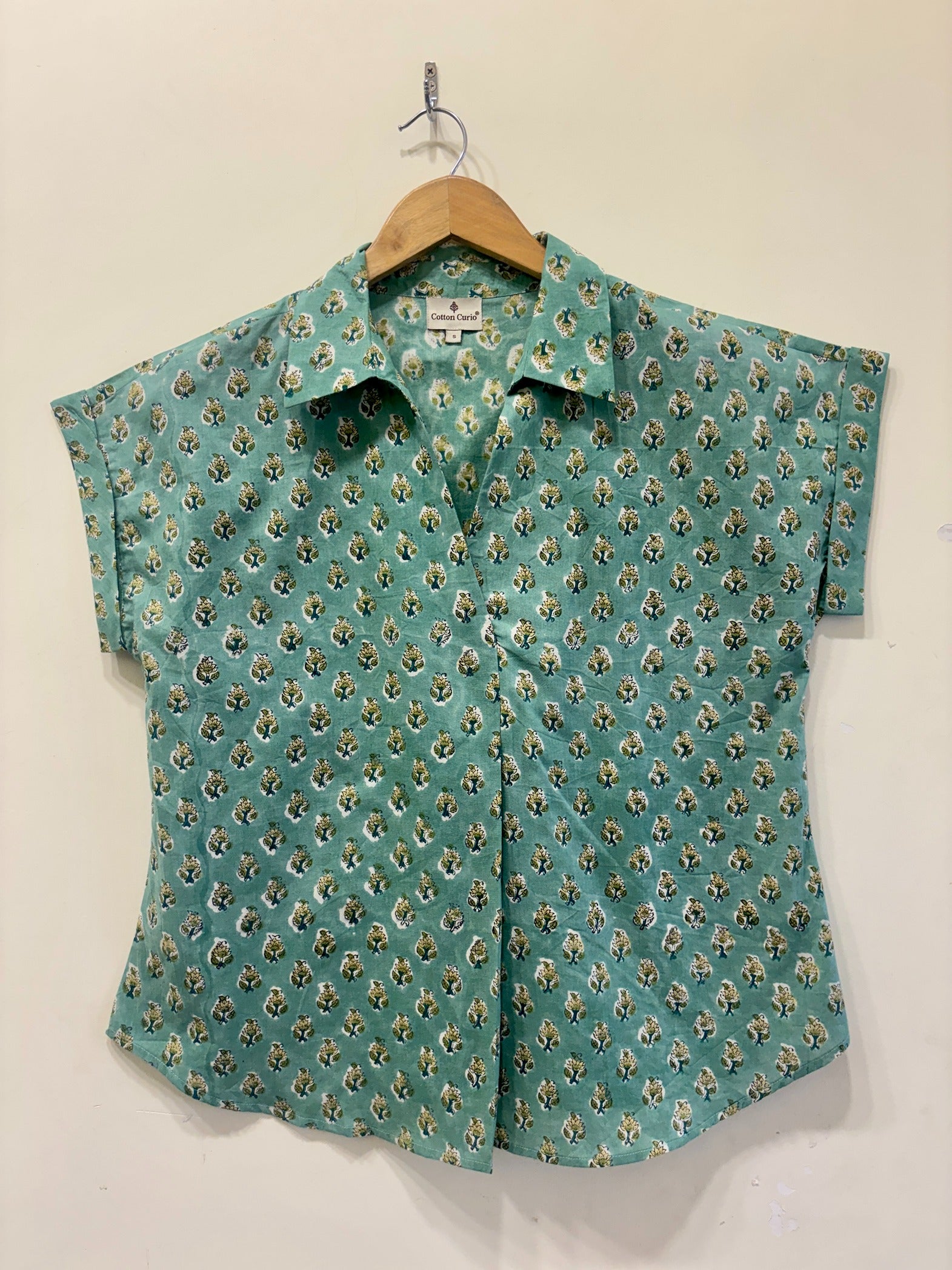Block Printed Cotton Short Top