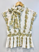 Lily Vine Bow-Tie Cotton Top