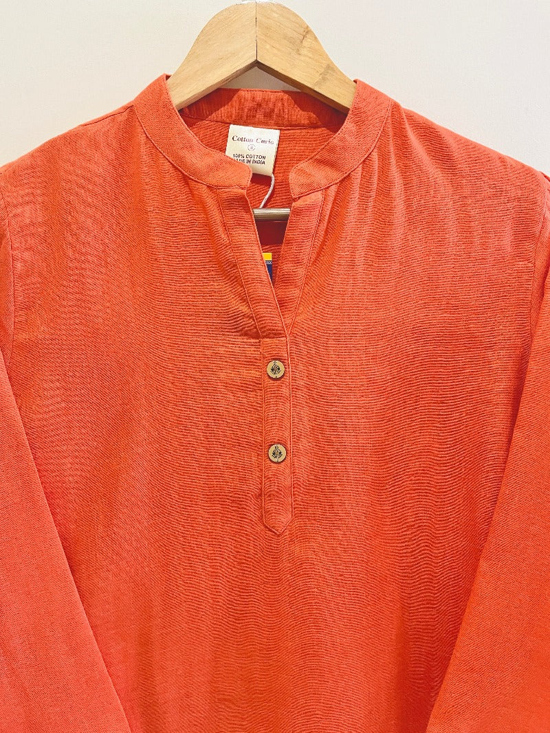 Kesar Cotton Short Kurti