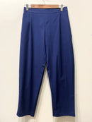 Navy Blue Narrow Leg Cotton Pants