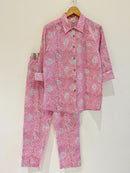 Pink Ivory Floral Printed Co-Ord set