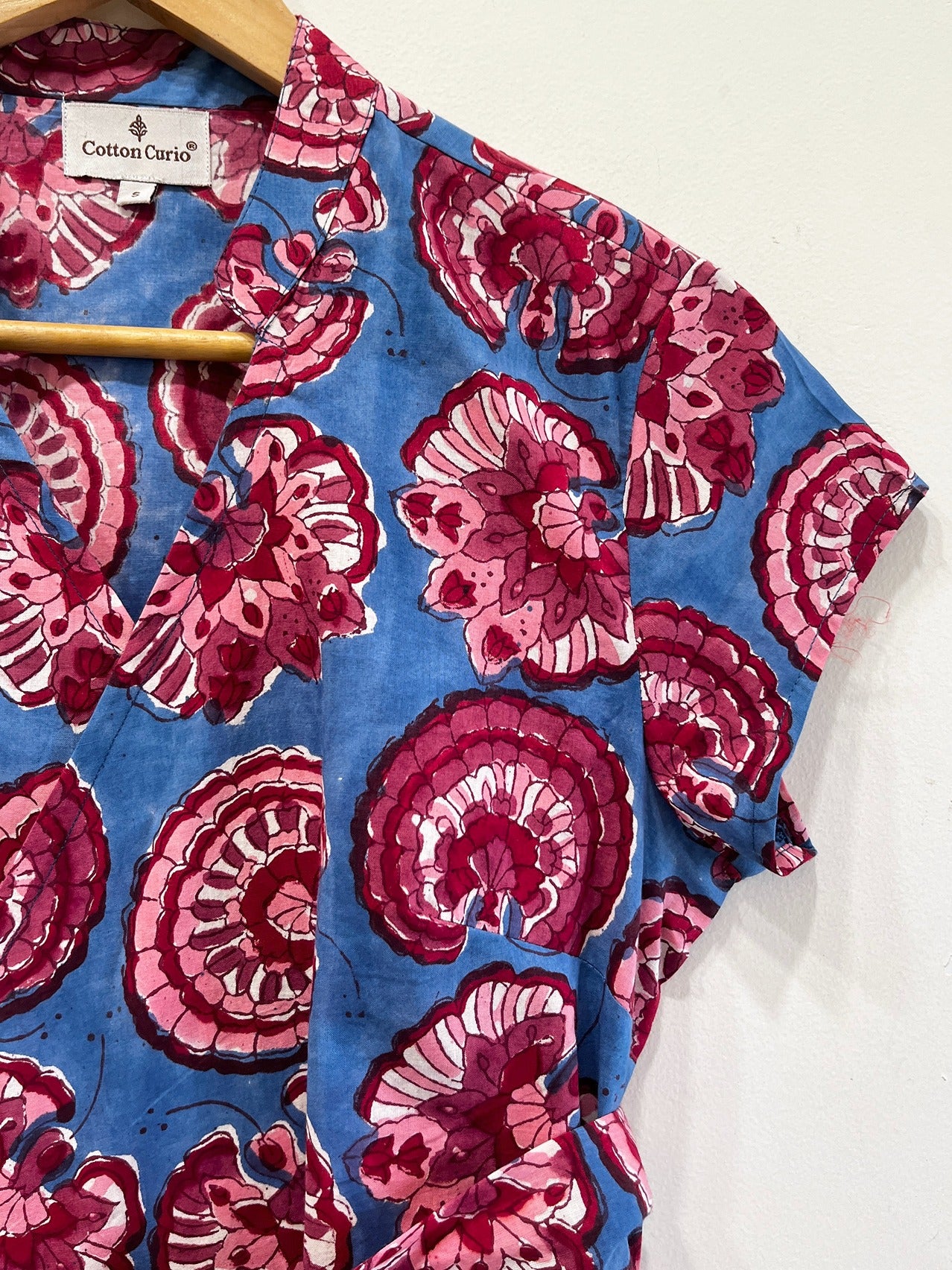 Berry Bloom Wrap Cotton Top